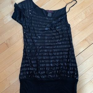 [M]⭐️Host Pick⭐️👚PLASTIC sparkly top